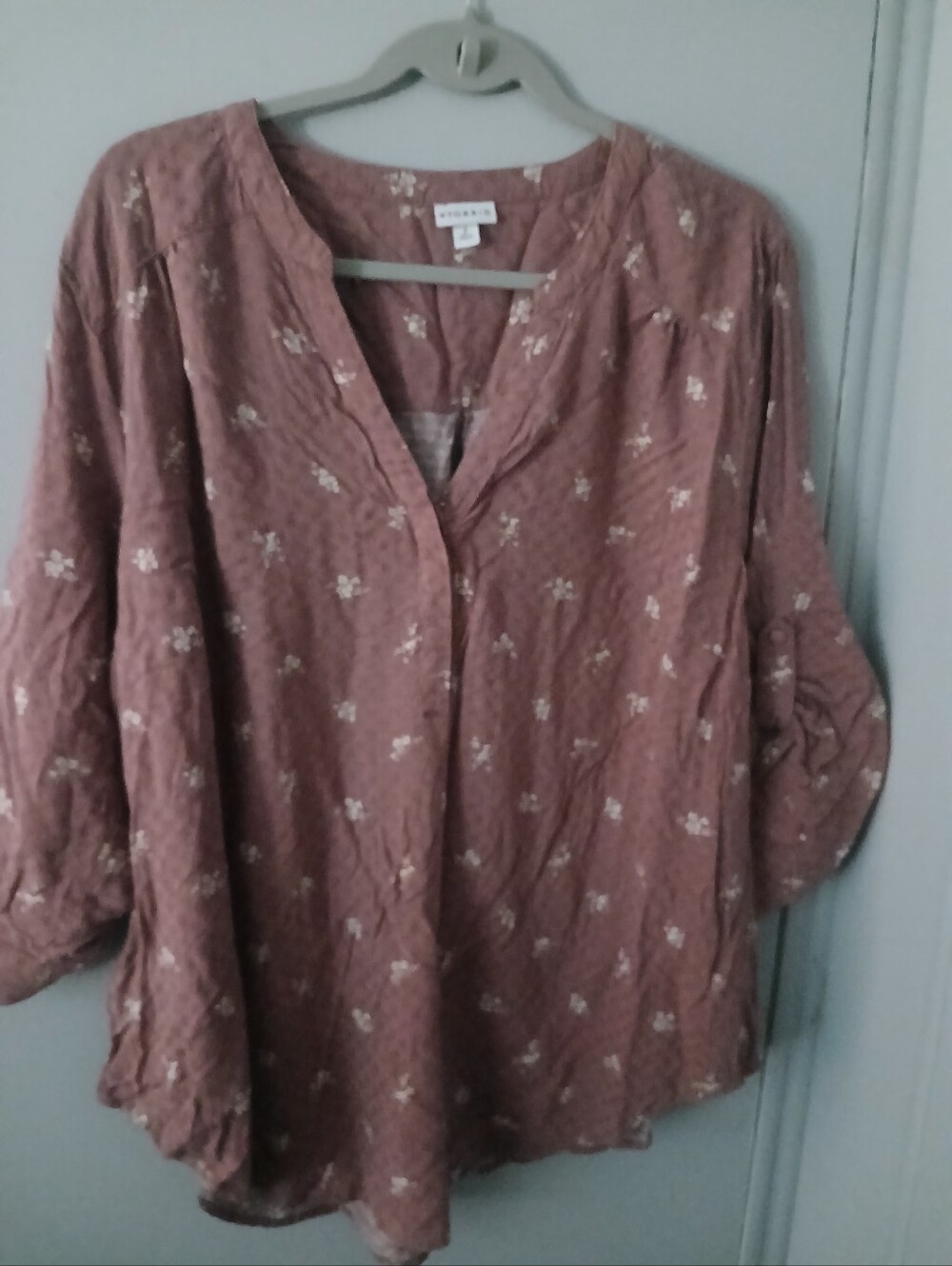 Torrid DUSTY ROSE FLORAL BOHO TOP  SZ 2